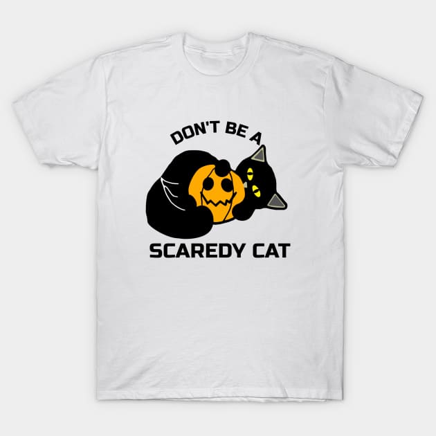 Halloween Scaredy Cat T-Shirt by CBV